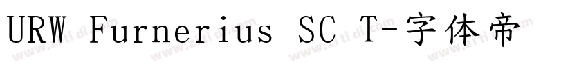 URW Furnerius SC T字体转换